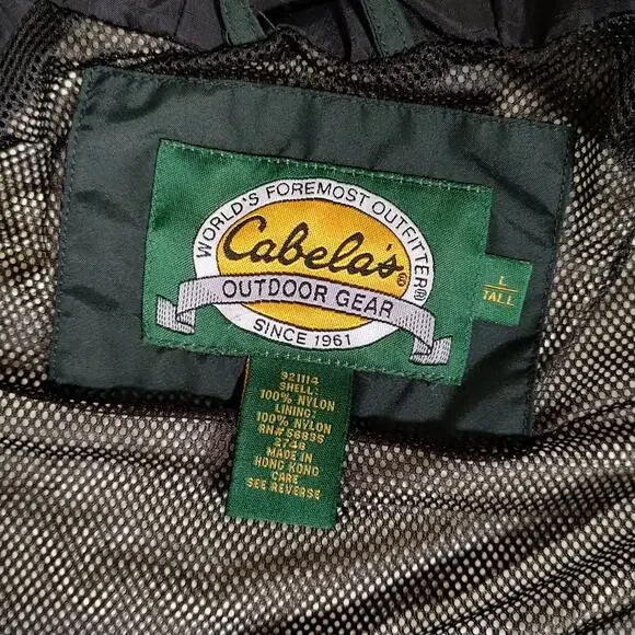 VTG Cabelas Gore-tex Wading fly fishing gorpcore waterproof jacket mens L-Tall - Picture 8 of 11